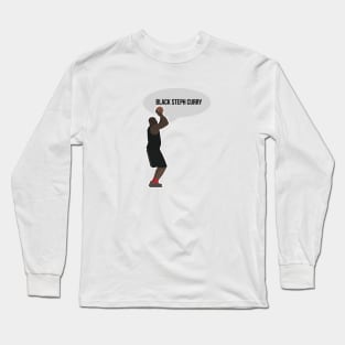 Shaq O'neal - Black Steph Curry Long Sleeve T-Shirt